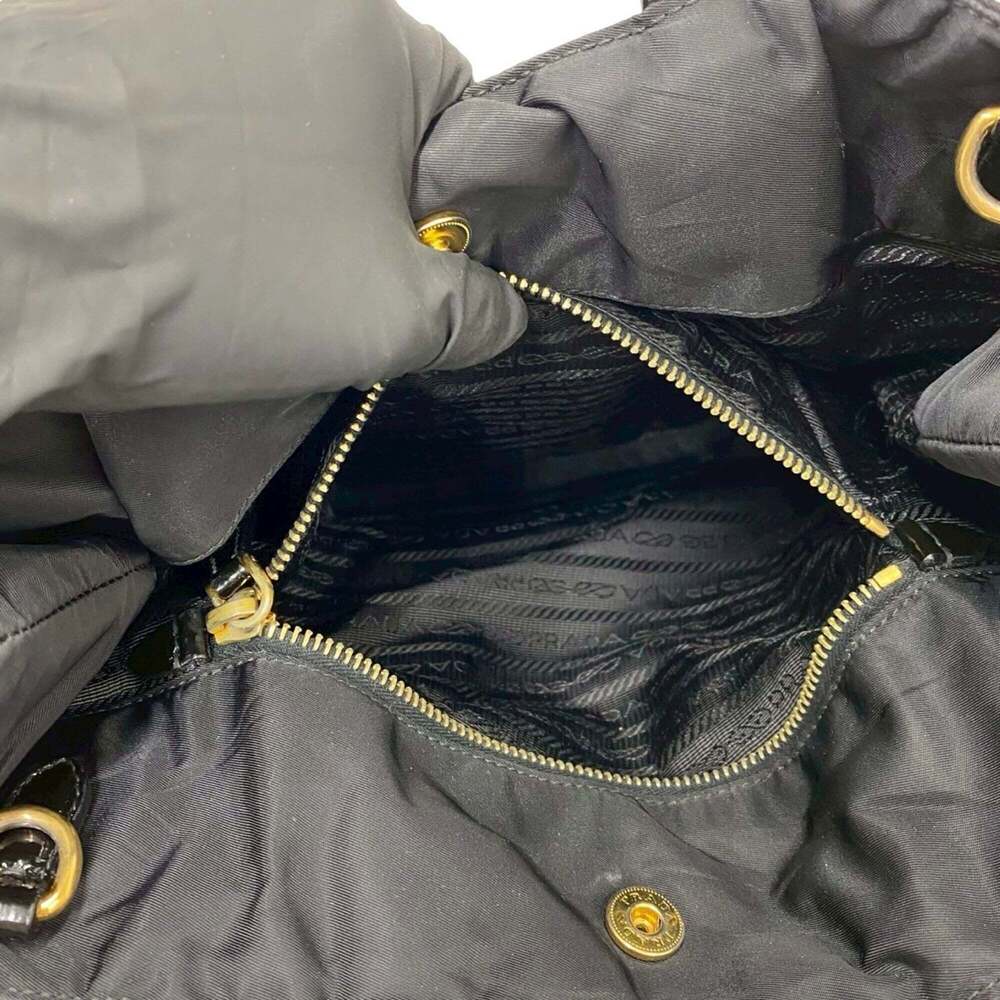 PRADA Black Leather Shoulder Bag - Picture 10 of 10